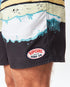 Rip Curl - inramad volley - tvättad svart